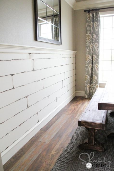 Diy Plank Wall, Wood Plank Walls, Dining Room Remodel, Diy Wand, Plank Walls, Living Room Remodel, Room Remodeling, Ship Lap Walls, Boho Home