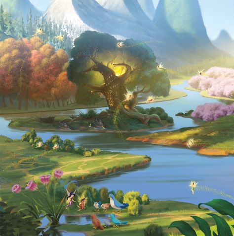 The Art Of Disney Fairies Tinker Bell Astethic, Pixie Hollow Art, Nina Vibes, Never Fairies, Fairies Movie, Tinkerbell Movies, Disney Fairies Pixie Hollow, Tikki Y Plagg, Tinkerbell And Friends