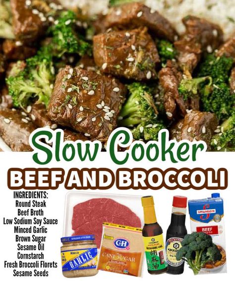 Crockpot Broccoli Beef Slow Cooker, Beef Broccoli Rice Crock Pot, Crockpot Stir Fry Beef Slow Cooker, Stir Fry Meat Crockpot Recipes, Stirfry Crockpot Recipes, Chinese Beef And Broccoli Crock Pot, Beef And Broccoli In Crockpot, Crockpot Beef And Broccoli With Stew Meat, Crockpot Beef Tips And Broccoli