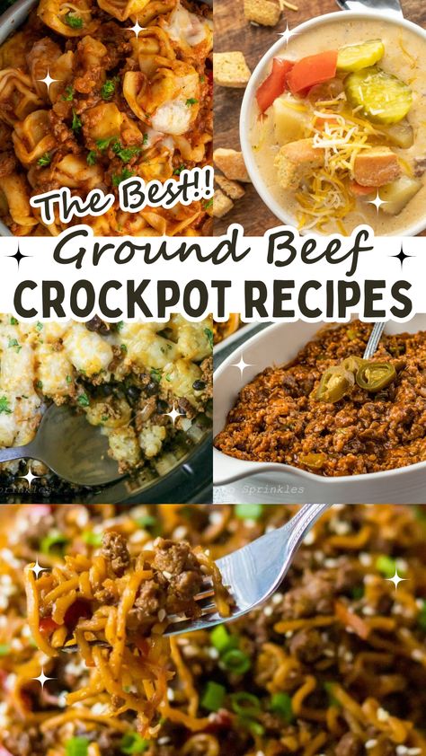 Ground Beef Crockpot Recipes are a real favorite in our house, with its low and slow cooking method, the crockpot is perfect for transforming ground beef into tender, flavorful dishes. Whether you're feeding a hungry family or hosting a casual gathering, these ground beef crock pot recipes are sure to satisfy your taste buds and simplify your cooking process. Party Food With Ground Beef, Crock Pot Cooking Ground Beef, Fall Crockpot Recipes Ground Beef, Crockpot Beef Recipes Ground, Crock Pot Recipes With Ground Beef, Crockpot Meals Ground Beef, Easy Crockpot Dinners Ground Beef, Crockpot Recipe Using Ground Beef, Ground Beef Crockpot Recipes Slow Cooker