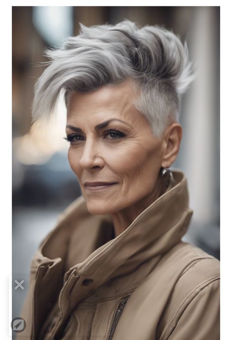 Mohawk Hairstyles For Women Over 50, Funky Undercut Hairstyles, Bold Undercut, Pixie Mohawk, Undercut Mohawk, Short Hair Mohawk, Mohawk Hairstyles For Women, Short Punk Hair, Short Blonde Pixie