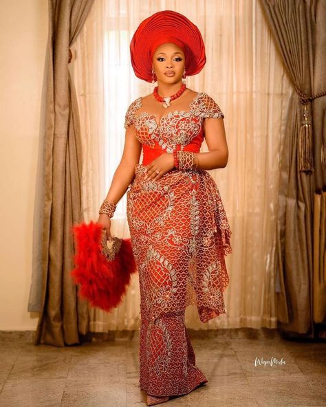 Igbo Wedding Dress, Nigerian Traditional Dresses, Nigerian Wedding Dresses Traditional, Wedding Attire For Women, Igbo Traditional Wedding, Nigerian Wedding Dress, Nigerian Traditional Wedding, Nigerian Outfits, Nigerian Dress