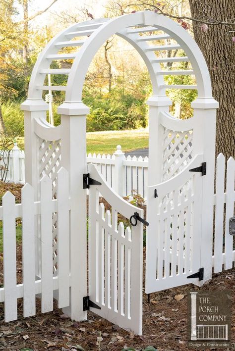 Arbor With Gate Entrance, Garden Gates And Fences Cottage Style, Garden Gates And Fences Entrance, Wooden Gate Plans, Gated Arbor, Garden Gates Ideas, Arbor With Gate, Garden Arbor With Gate, Cottage Gate