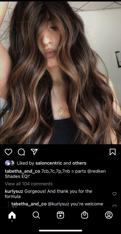 Carmel Balayage Formula, Reddish Brown Hair Formula, Light Caramel Shades Eq Formula, Caramel Brown Hair Formula, Hair Formulas Brown, Carmel Highlights On Brown Hair Redken Formula, Chocolate Brown Redken Shades Eq, Shades Eq Toner Formulas Red, Caramel Highlights Shades Eq Formula