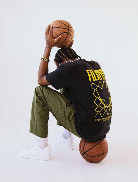 Filayyyy, a Beloved Basketball Voice, Gets His Own Streetwear Label | Muse by Clio Basketball Street Style, Basketball Editorial, Streetwear Editorial, Sports Editorial, Photo Basket, Basketball Streetwear, Sport Editorial, The Preacher, Basketball Highlights