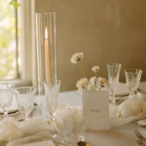 Table Numbers: subtle, refined adding detail to your tablescape. Adding Details, Table Numbers, Tablescapes