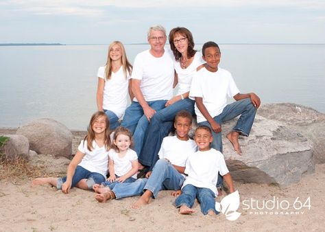 white shirt and jeans family pictures - Google Search White Top And Jeans Family Photoshoot, White Tshirt And Jeans Outfit Family Pictures, White Tee Blue Jeans Family Photoshoot, Blue Jeans White Shirt Family Photoshoot, Jeans And Tshirt Family Photoshoot, White Tshirt And Jeans Photoshoot Family, Family Pictures Jeans And White Shirts, Family Photoshoot Jeans And White, Family Photos Jeans And White