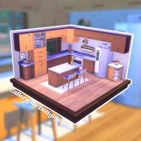 Sims 4 Kitchen Design, Modern Kitchen Plans, No Cc Sims, Sims Kitchen, Sims 3 Sims, Sims Rooms, Download Sims, Sims 4 House, Sims 4 Sims