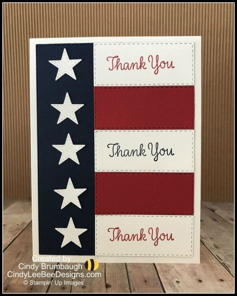 Stampin Up Veterans Day Cards, Military Cards Homemade, Patriotic Cards Handmade, Veterans Day Cards Handmade, American Decorations, Veterans Cards, Independence Day Card, Patriotic Cards, Blue Cards