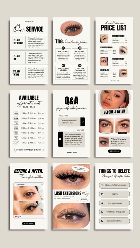 185 ready-to-use Lash Tech Instagram Templates total with fully real content and researched by us after consulting and analyzing a hundred competitors in Eye Lashes Industrial. Lash Tech Ig Feed, Aesthetic Lash Instagram Feed, Lash Tech Instagram Feed, Lashes Instagram Feed, Lash Tech Marketing, Lash Tech Aesthetic, Tech Social Media, Lash Tech Instagram, Tech Marketing