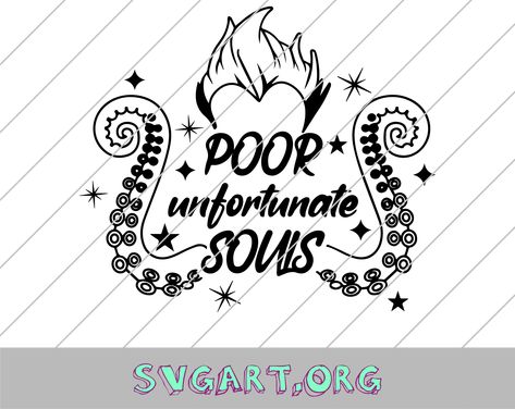 Ursula Svg Free, Poor Unfortunate Souls Svg, Ursula Svg, Poor Unfortunate Souls, Epoxy Ideas, Vinyl Rolls, Free Cut Files, Cricut Designs, Htv Vinyl