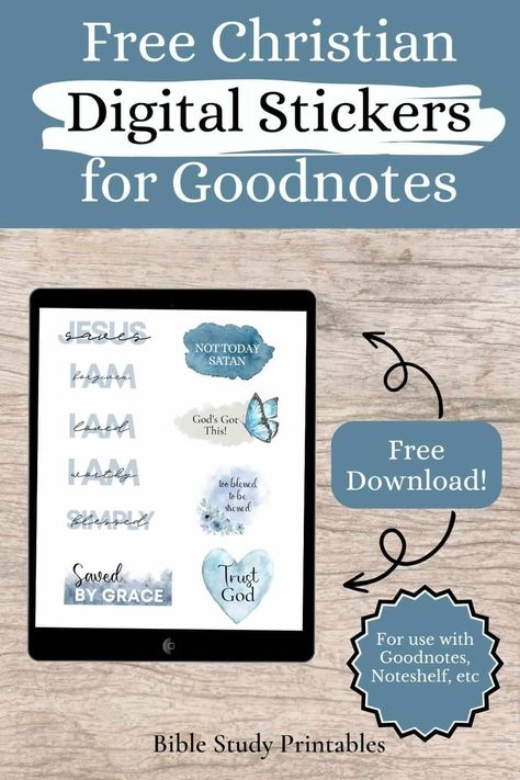 Faith Planner Free Printable, Bible Study Template Ipad, Digital Bible Study Template, Goodnotes Bible Study Template, Christian Digital Planner, Goodnotes Template Free Bible Study, Stickers For Goodnotes Free, Goodnotes Template Free Stickers, Digital Bible Journaling Ipad