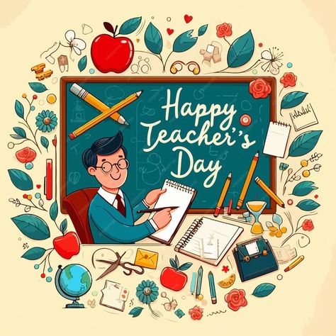 Happy Teachers Day Celebration background vector illustration | Premium AI-generated vector Teachers Day Celebration, Celebration Background, Happy Teachers Day, Teachers Day, Graphic Resources, Vector Illustration, Celebrities