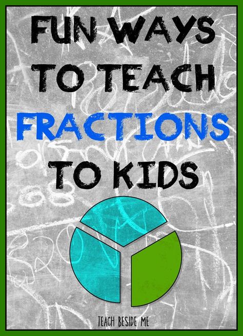 Tons of fun ways to teach fractions to kids Teach Division, Teach Fractions, Fractions Activities, Learning Fractions, Fraction Games, Teaching Multiplication, Teaching Fractions, Fraction Activities, Math Graphic Organizers