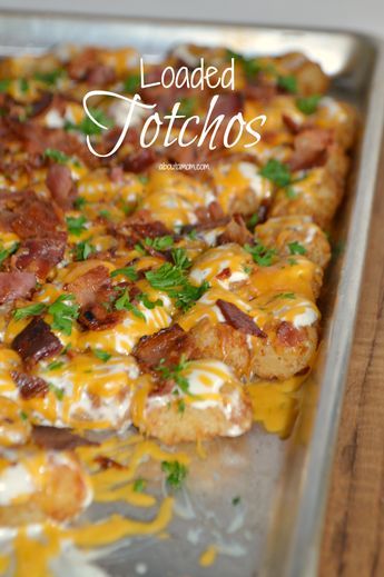 Loaded Totchos, Totchos Recipe, Tater Tot Recipes, Cheesy Ranch, Tater Tots, Kraft Recipes, Football Food, Game Day Food, Breakfast Casserole