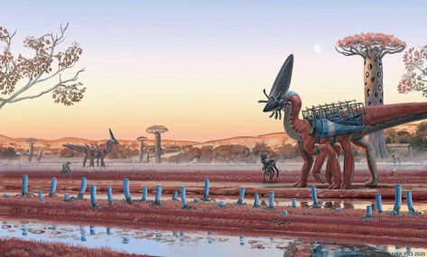 ArtStation - Sunrise, Alex Ries Alex Ries, Alien Concept, Alien Planet, Alien Concept Art, Magazine Issue, Alien Creatures, Alien Worlds, Science Fiction Art, Creature Concept Art