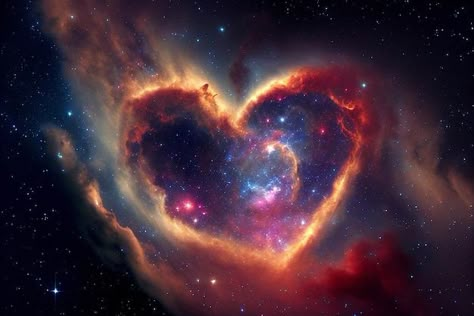 Heart shaped galaxy nebula and milky way... | Premium Photo #Freepik #photo #supernova #galaxy-universe #cosmic #red-galaxy Space Universe Galaxies, Orion Nebula Tattoo, Milky Way Illustration, Nebula Aesthetic, Supernova Aesthetic, Heart Universe, Space Aesthetic Wallpaper, Red Universe, Way Illustration