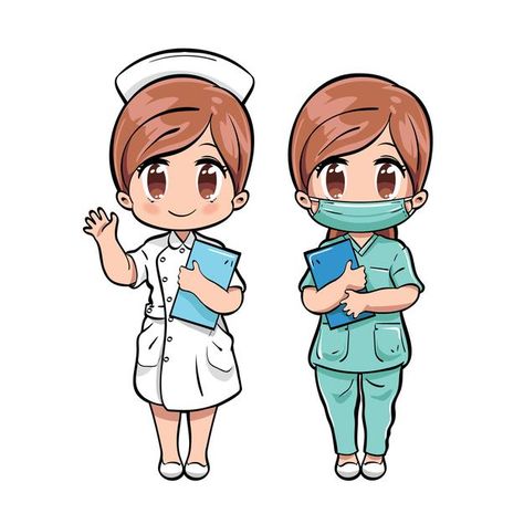 Nurse Drawing, Nurse Cartoon, Nurse Art, School Murals, Baby Illustration, Baby Posters, Nurse Costume, Cute Nurse, Cartoon People