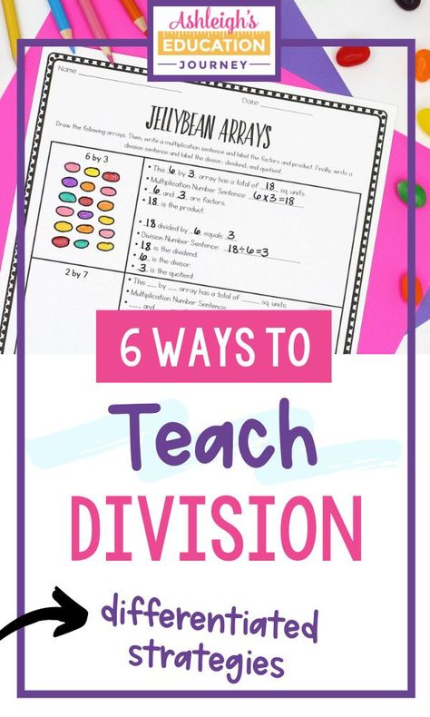 Introducing Division 3rd Grade, Division With Remainders Activities, Division Hands On Activities, Teaching Division 3rd Grade, Division Manipulatives, Hands On Division Activities, Third Grade Division Activities, Division Activities 3rd Grade, Introducing Division