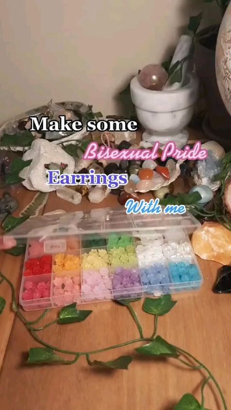 Pride jewellery collection 🏳️‍🌈🧚‍♀️🌸🌱 in 2022 | Earring crafts, Diy wire earrings, Flower fairy Pride Jewelry Diy, Bisexual Jewelry, Diy Wire Earrings, Jewellery Diy, Pride Jewellery, Diy Rings, Earrings Flower, Fairy Costume, Fun Diy Crafts