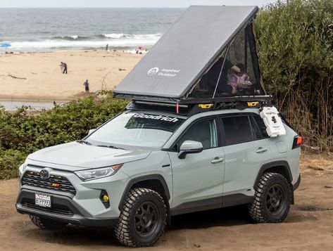 RAV4 Roof rack Weight Limit - ToyotaRAV.com Toyota Rav4 Interior, Rav4 Custom, Rav4 Interior, Safety On The Road, Ski Rack, Kayak Rack, Toyota Rav, Roof Types, Roof Rails