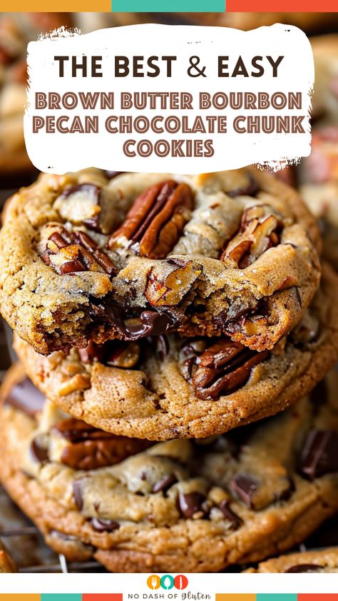 Loaded Butterscotch Toffee Pecan Cookies, Bourbon Recipes Food Desserts, Rich Butter Cookies, Espresso Brown Butter Toffee Cookies, Butter Pecan Recipes, Cookies Recipes Peanut Butter, Brown Butter Bourbon Cookies, Bourbon Baking Recipes, Brown Butter Dessert Recipes