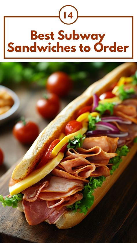 A delicious Subway sandwich filled with fresh ingredients, showcasing a variety of meats, cheeses, and vegetables for a satisfying meal. Subway Sandwich Order Ideas, Subway Order Ideas, Best Subway Sandwich Ideas, Subway Sandwich Ideas, Best Subway Sandwich, Subway Menu, Subway Sandwiches, Subway Order, Chicken Subs