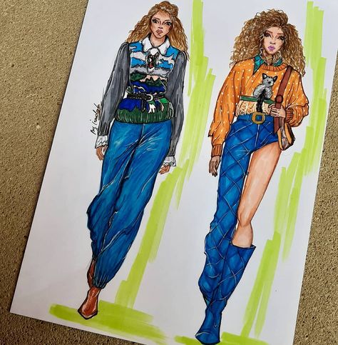 Street Wear Illustration, Fashion Illustrations Techniques, Fashion Drawing Tutorial, Illustration Fashion Design, Fashion Art Illustration, Fashion Design Sketches, Sketchbook Art Inspiration, Diy Art Painting, Fashion Sketches