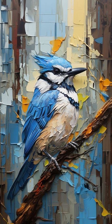 Old oil Paintings. | Bird 🐦 Oil Painting 😊 | Facebook Cute Paintings Of Animals, Best Painting Ever, Bird Painting Acrylic, Animal Paintings Acrylic, Deco Wallpaper, Palette Knife Art, Hobby Ideas, Seni 2d, Decorative Paintings