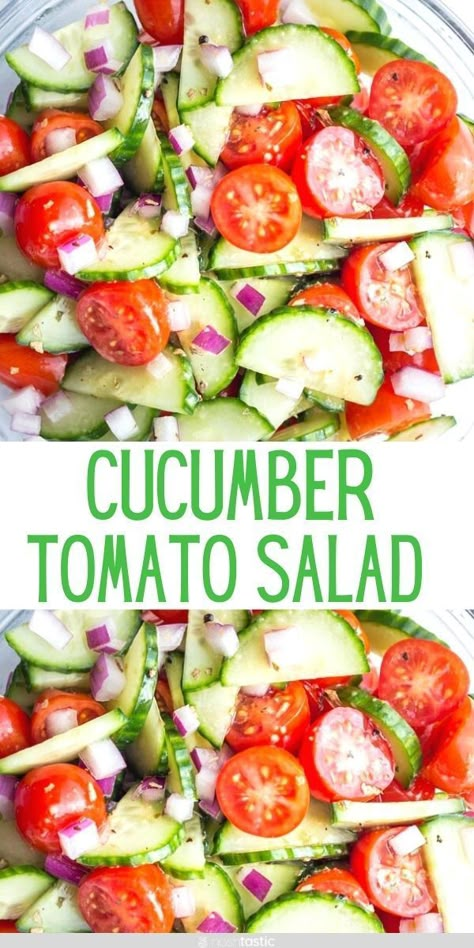 Tomato Cumber Salad, Veggie Vinegar Salad, Paleo Recipes Dinner Clean Eating, Vegetable Only Meals Clean Eating, Gluten Free Vegetables Recipes, Healthy Cucumber Side Dishes, Cucumber Tomato Egg Salad, Keto Tomatoes Recipes, Low Carb Gluten Free Side Dishes