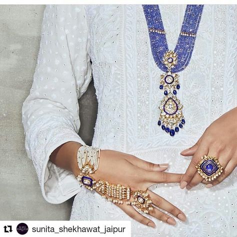 So excited for this collaboration with the jewellery maestro. #Repost @sunita_shekhawat_jaipur (@get_repost) ・・・ This bridal season, give… Sunita Shekhawat Jewellery, Kundan Pandent, Anjul Bhandari, Sunita Shekhawat, Jadau Jwellery, Jewellery Luxury, Jewelry Illustration, Polki Necklace, Wedding Colour