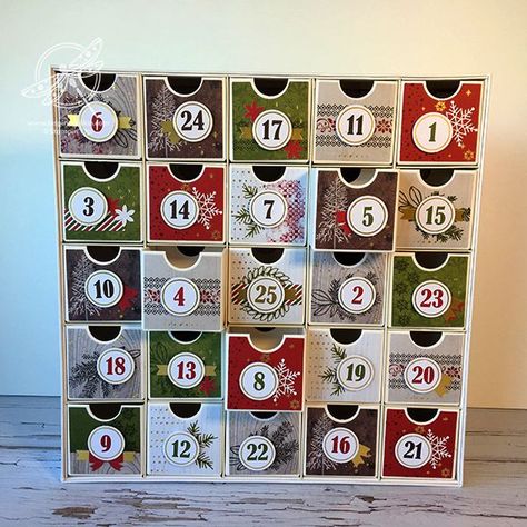 Christmas Countdown Advent Calendar Stanpin' Up! Uk Amanda Fowler Inspiring Inkin' Reusable Advent Calendar, Advent Calendar Kit, Advent Calendar Boxes, Calendar Kit, Greek Isles, Advent Calenders, Diy Calendar, Diy Advent Calendar, Countdown Calendar