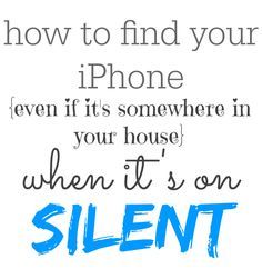 how to find an iPhone even if it's on silent Iphone Secrets, Iphone Information, Phone Info, Iphone Info, Iphone Life Hacks, Technology Hacks, Iphone Life, Phone Hacks, Iphone Hacks