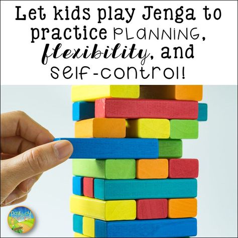 Games that teach executive functioning skills: Jenga helps practice planning, flexibility, and self-control Family Function Outfit, Executive Functioning Activities, Function Outfit, Executive Functioning Strategies, Teaching Executive Functioning Skills, Kids Therapy, Teaching Executive Functioning, School Presentation, Executive Functions