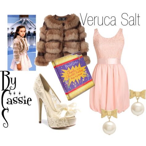 Veruca Salt Costume, Salt Costume, Movie Character Ideas, Violet Beauregarde, Wonka Party, Veruca Salt, Candy Balls, Space Outfit, Costumes For Teens