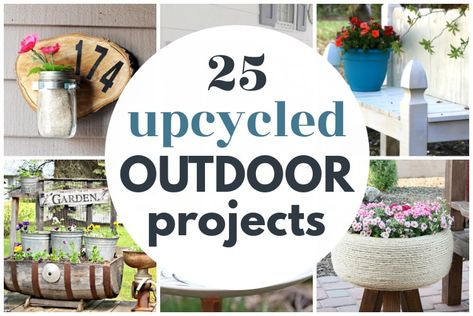 Ladder Ideas, House Numbers Diy, Solar Lights Diy, Outdoor Garden Bench, Upcycle Garden, Pallet Outdoor, Unique Planter, Porch Garden, Diy Yard