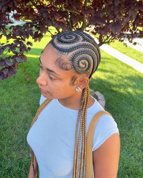 Spiral Braids, Jumbo Knotless, Spiral Stitch, Job Goals, Spiral Braid, Protective Braids, Big Box Braids, Big Box Braids Hairstyles, Goddess Braids Hairstyles