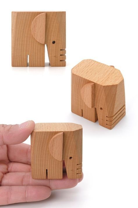 Small Wooden Toys, Scrap Wood Art, Carved Wooden Animals, Wood Elephant, Wooden Toys Design, Woodworking Shop Projects, Wooden Toys Plans, Wood Games, Wood Art Projects