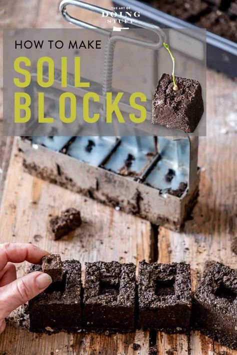 Potato Towers, Soil Blocking, Soil Blocks, Potato Tower, Building Sand, Farmers Almanac, Old Farmers Almanac, Try New Things, Flower Gardening