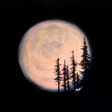 Moon Painting On Black Canvas, Abstract Art On Black Background, Black Paint Painting, Canvas Painting Ideas Dark Aesthetic, Dark Color Painting Ideas, Red Moon Painting Acrylic, Moon Paintings Aesthetic, All Black Painting, Dark Theme Painting