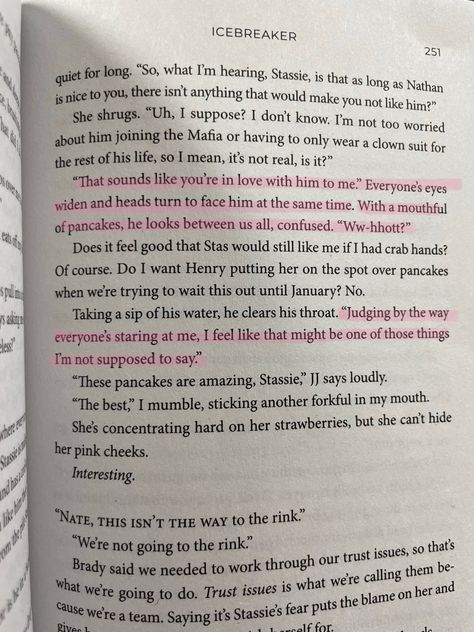 Ice Breaker Page 136 Book, Henry Turner Icebreaker, Icebreaker Annotations, Icebreaker Quotes, Ice Breaker Book, Annotating Books, Book Passage, Hannah Grace, Book Obsession