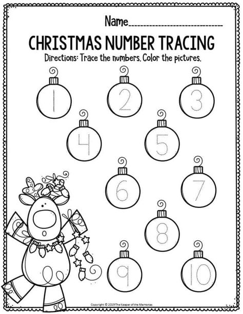 Christmas Tracing Worksheets Preschool Free, Reindeer Worksheets For Preschool, Christmas Numbers Printable Free, Preschool Christmas Activities Printable, Christmas Tracing Worksheets Preschool, Christmas Math Activities Preschool, Christmas Numbers Printable, Christmas Preschool Worksheets, Christmas Preschool Activities