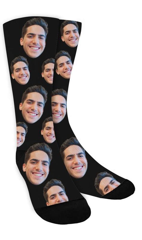 Cheap Personalized Gifts, Funny Gag Gifts, Mens Novelty Socks, Face Socks, Thoughtful Christmas Gifts, Gag Gifts Funny, Custom Socks, Christmas Gifts For Boyfriend, Diy Gifts For Boyfriend