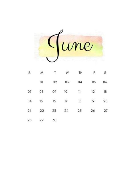 Month Wallpaper, June Calendar, Watercolor Calendar, Your Wallpaper, Calendar Wallpaper, Cursive Letters, 2021 Calendar, Calendar Design, Simple Wallpapers