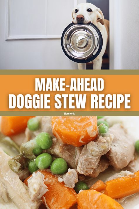 Are you looking for a tasty and simple meal for your dog? Look no further than this recipe for Make-Ahead Doggie Stew! This delicious and nutritious stew can be made ahead of time and stored in the fridge or freezer, providing your pup with a hearty and tasty meal with minimal effort! Healthy Meals For Dogs, Soup For Dogs Recipe, Dog Meal Prep, Stew For Dogs, Pet Treats Recipes, Diy Dog Food, Stew Chicken Recipe, Chicken For Dogs, Pet Tips