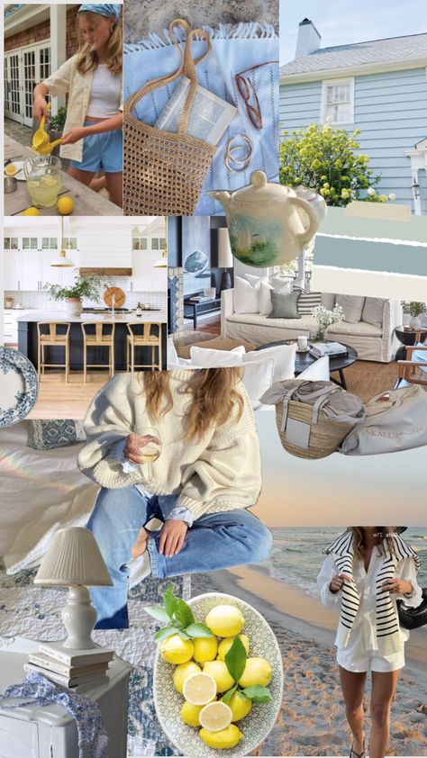 Katelyn Core, Nantucket Vibes, Macbook Background, Coastal Cottagecore, Collage Moodboard, Aesthetic Shuffles, Coastal Fashion, Coastal Aesthetic, 1st Apartment