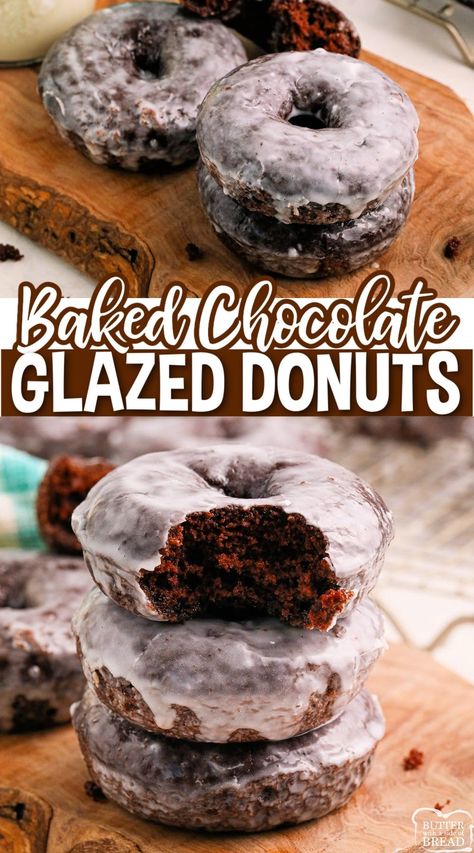 Donuts Photography, Wallpaper Chocolate, Donat Glaze, Donuts Wallpaper, Classic Chocolate Cake, Donuts Donuts, Baked Donut Recipes, Glazed Donuts, Donuts Recipe