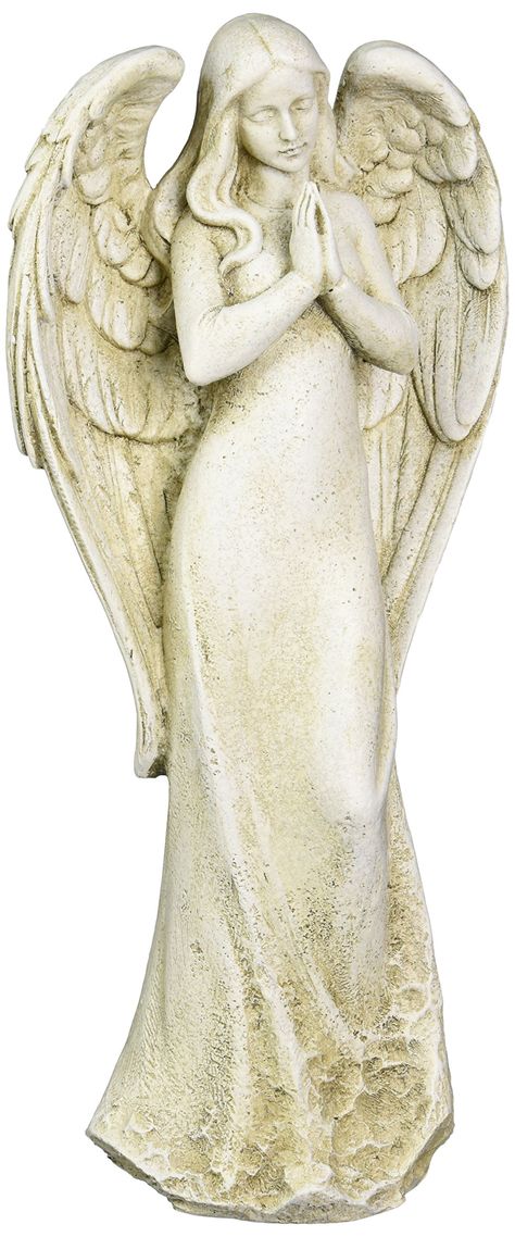 PRICES MAY VARY. INCREDIBLE DETAIL: This praying angel garden statue brings inspirational spirit to any outdoor space. The impeccable finishes, realistic stone texture, and beautifully crafted features makes this statue a charming addition to your garden, porch, patio, or yard. EXCEPTIONAL QUALITY: This unique statue is carefully constructed of high-quality resin and stone, rendering it very durable and long-lasting in a garden, yard, porch, or patio setting year round. HIGHLY DETAILED CRAFTSMAN Angel Garden Statues, Angel Garden, Stone Step, Resin Angels, Decorative Pebbles, Outdoor Garden Statues, Praying Angel, Angel Statue, Garden Angels