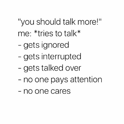 "you should talk more!" shy/introverted people problems<<oh my goodness this is probably the most realatable post i've ever seen -_- Shy Quotes, Shy People Problems, Positiva Ord, Shy Introvert, Shy Kids, Quiet People, Shy People, Introvert Problems, Introvert Quotes