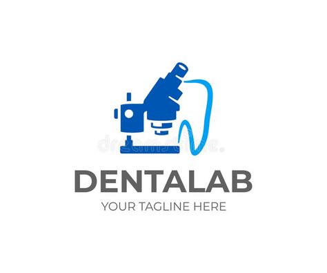 Dental microscope logo design. Dental laboratory vector design. Dental equipment , #spon, #logo, #design, #Dental, #microscope, #laboratory #ad Dental Lab Logo, Dental Laboratory Logo, Microscope Logo, Microscope Laboratory, Logo Dental, Teeth Logo, Dentist Logo, Laboratory Design, Dental Equipment